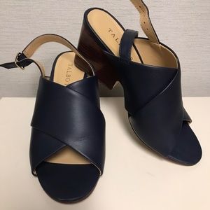 TALBOTS Navy Sandles 6.5